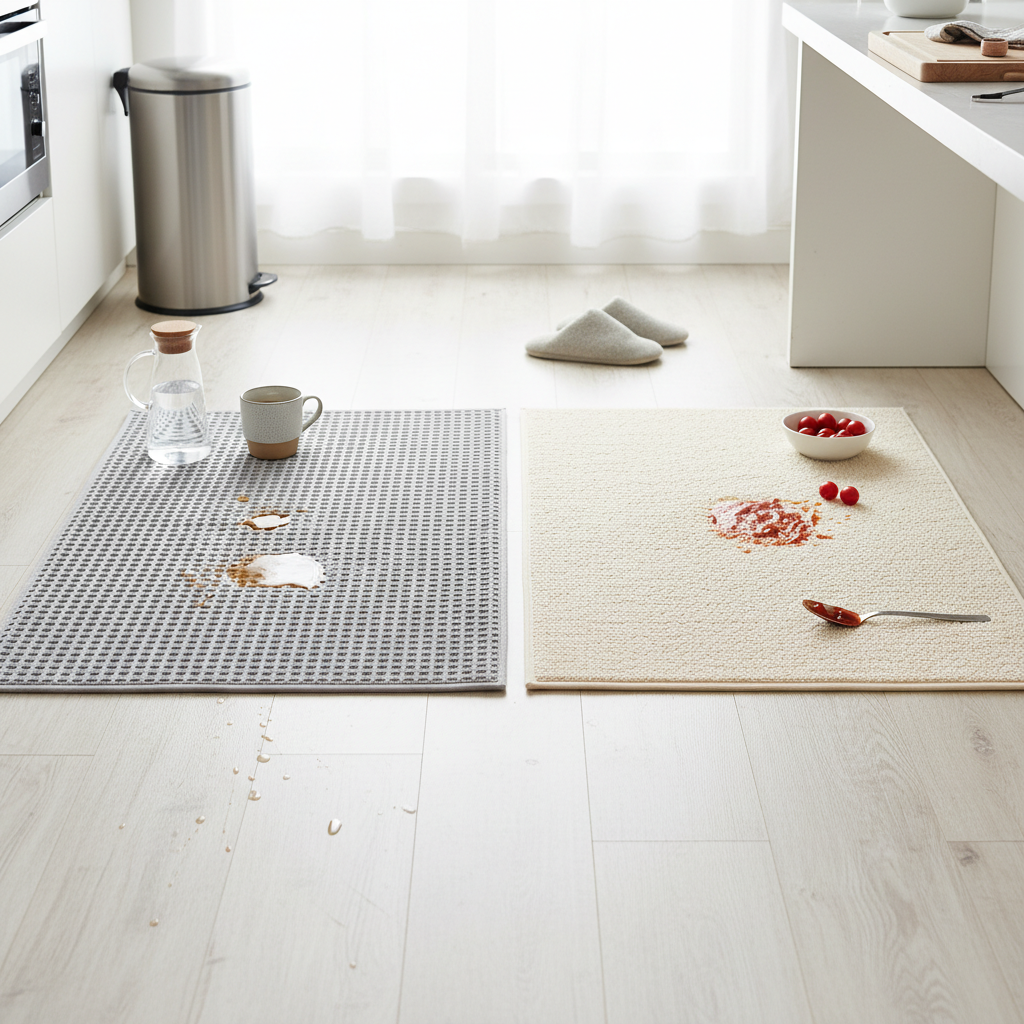 Comparison: Waffle Weave vs. Terry Cloth Kitchen Absorbent Mats