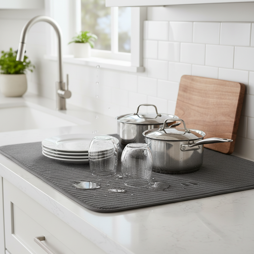 Review: Better Homes & Gardens Oversized Dish Drying Mat – A Kitchen Essential