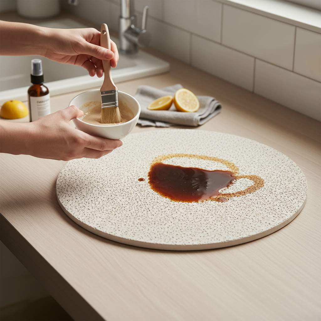 How to Eradicate Stubborn Coffee Stains from Your Stone Mat