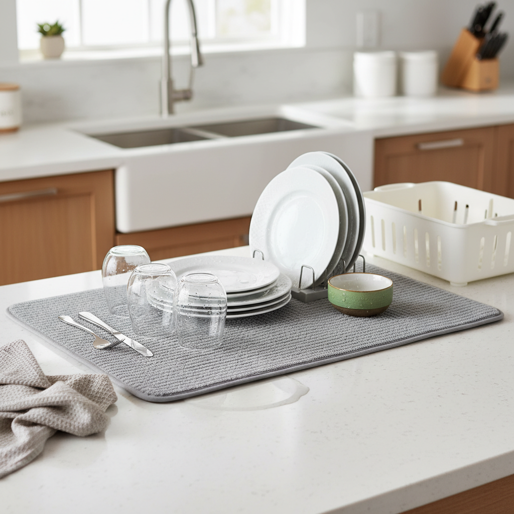Review: S&T Microfiber Dish Drying Mat – Your Budget-Friendly Kitchen Essential